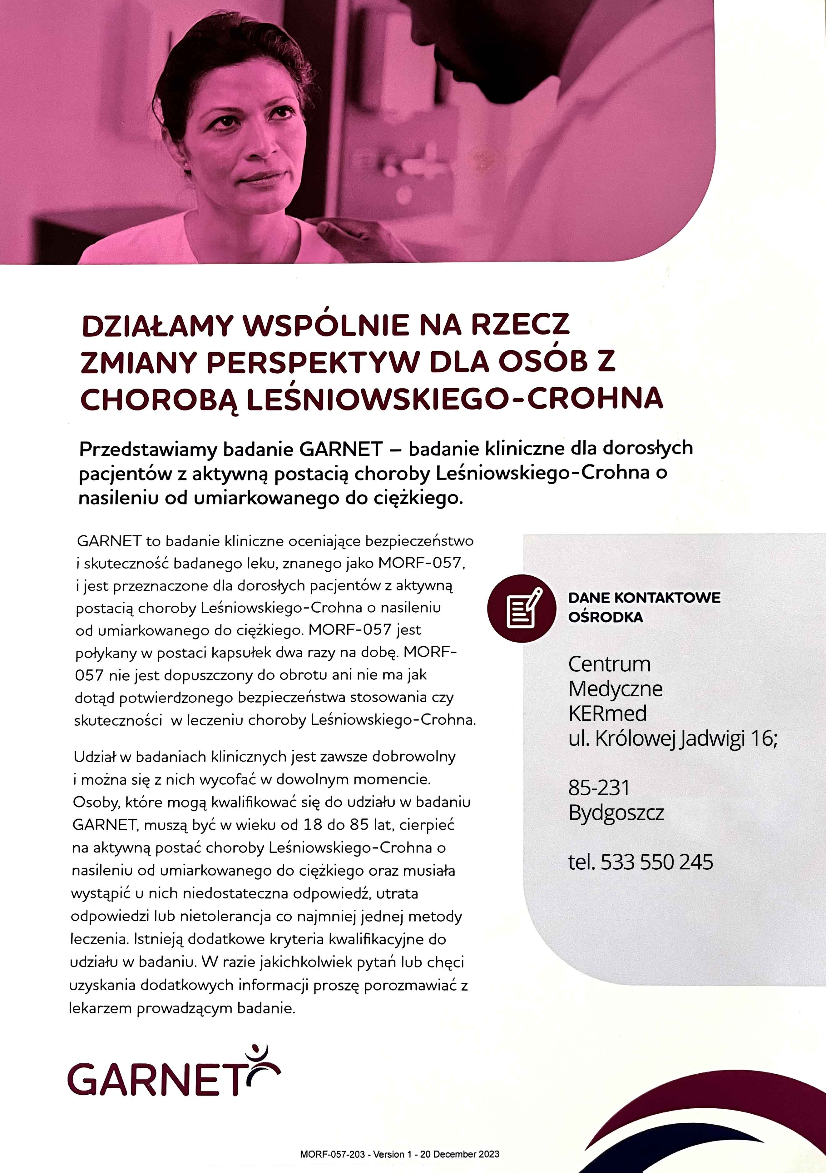 Informacja dla Pacjentów z Chorobą Leśniowskiego-Crohna