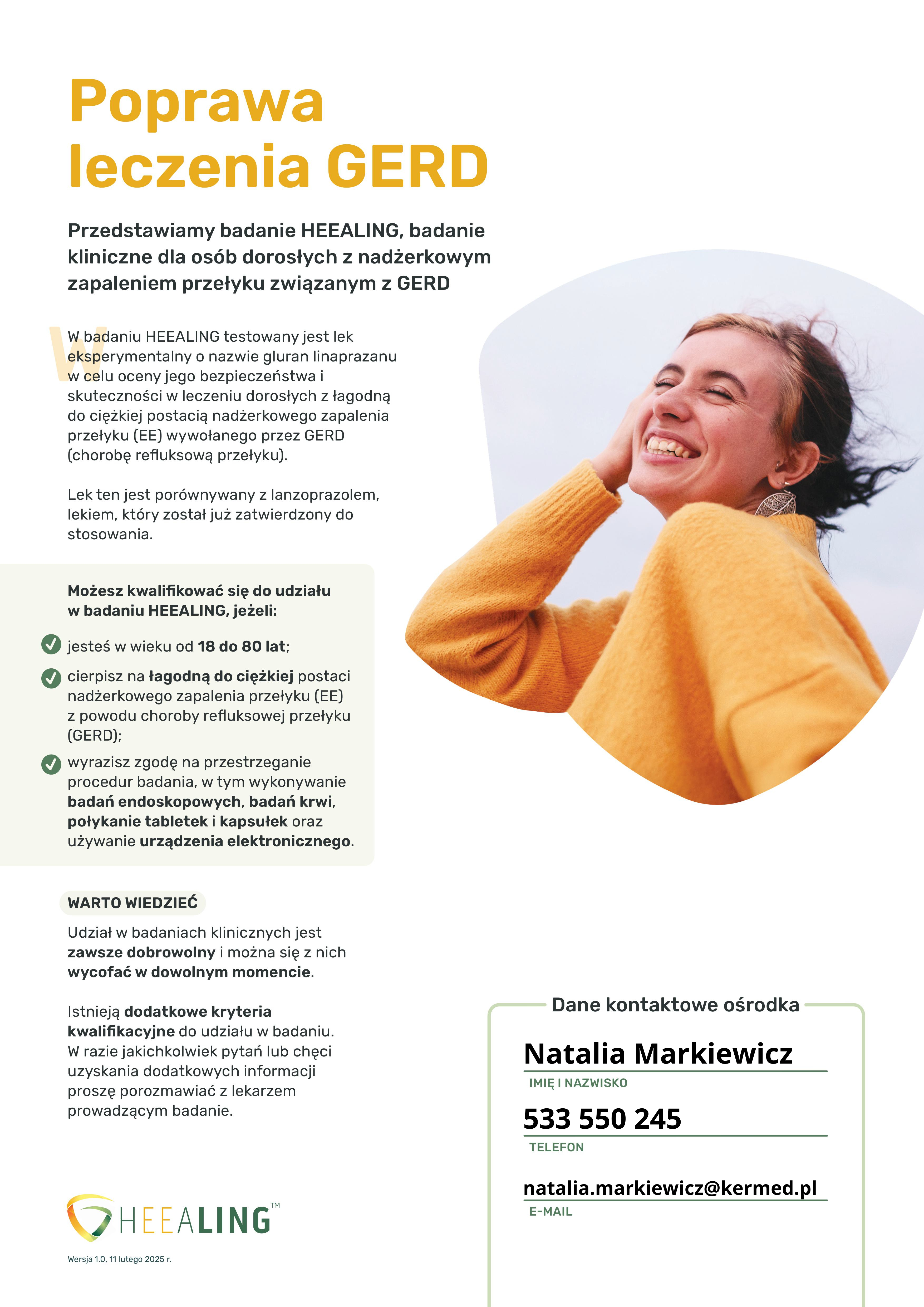 Choroba refluksowa przełyku / Nadżerki